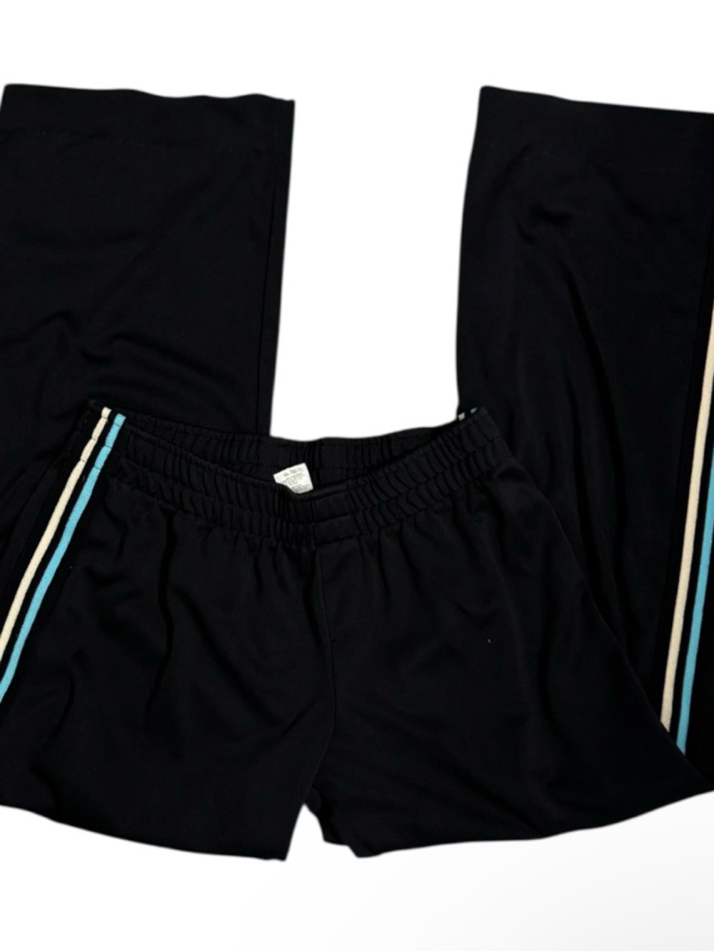 Black Athletic Pants with Elastic Waistband